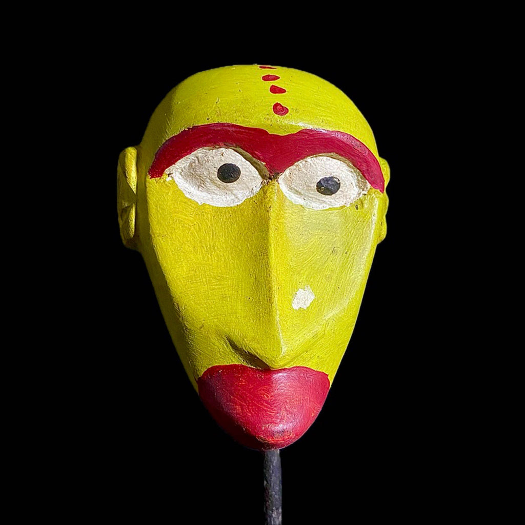 African Antique Mask | Tribal Art | Dan Mask from Liberia | Handcrafted Wall Hanging | Unique Collectible Sculpture | Home Decor Accent-8102