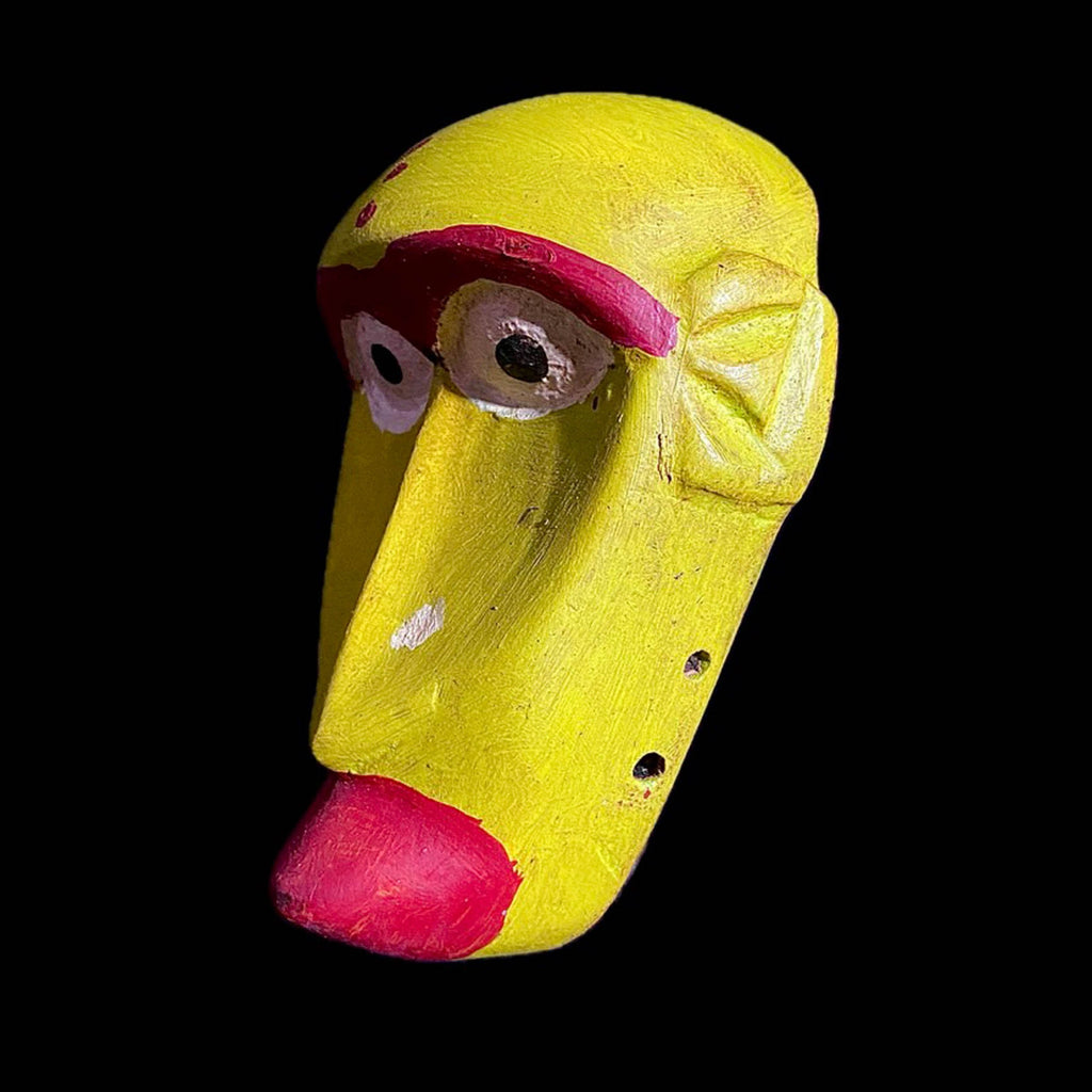 African Antique Mask | Tribal Art | Dan Mask from Liberia | Handcrafted Wall Hanging | Unique Collectible Sculpture | Home Decor Accent-8102