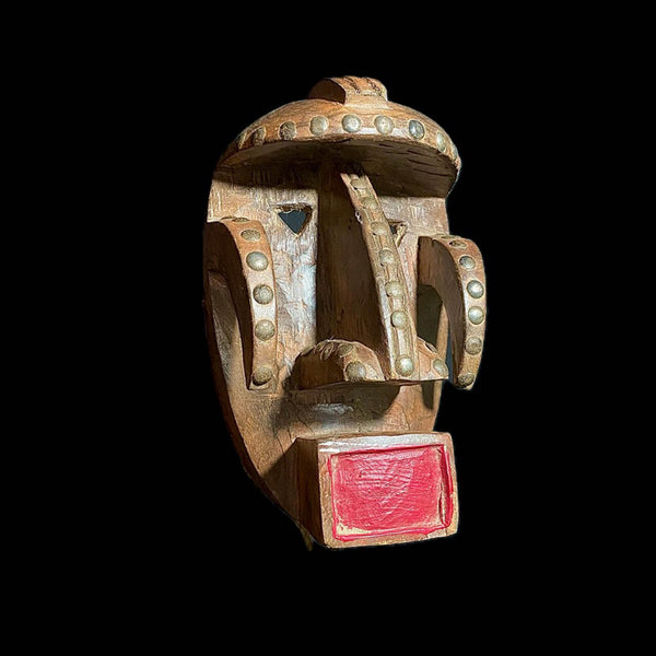 African mask African Tribal Face Mask Wood Hand Carved Wall Hanging Kuba Dan Mask-8173