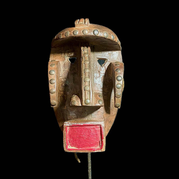 African mask African Tribal Face Mask Wood Hand Carved Wall Hanging Kuba Dan Mask-8173