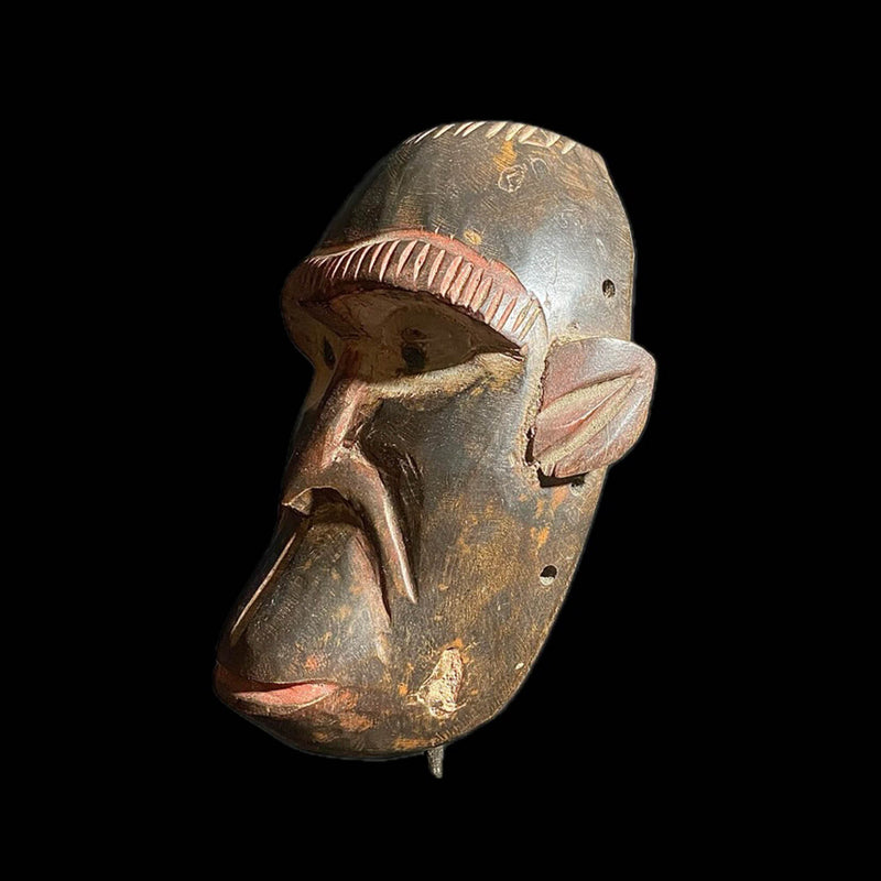 african mask Monkey Mask Wooden Carved Africa Baule Guro Nice Monkey Mask-8169