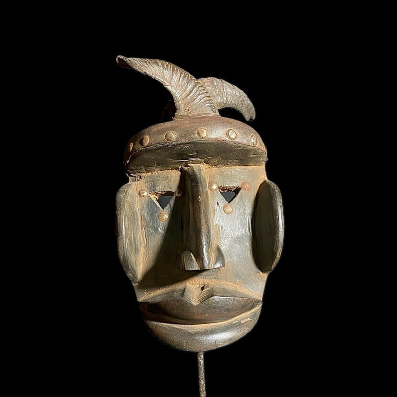 african mask African Tribal Face Mask Wood Hand Carved Vintage Dan Kran Kaogle Mask-8230