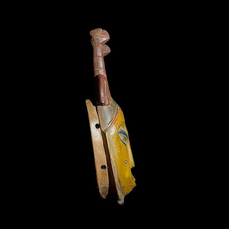 African Guro mask Hand Carved Vintage Tribal Wall Décor Art Home Decor-8586
