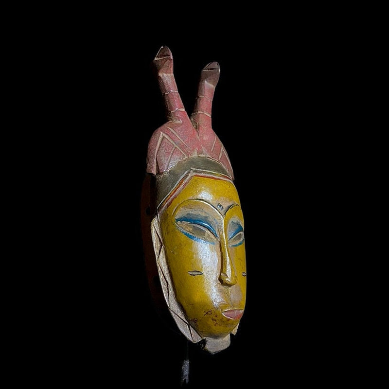 African Guro mask Hand Carved Vintage Tribal Wall Décor Art Home Decor-8586
