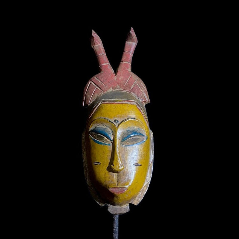 African Guro mask Hand Carved Vintage Tribal Wall Décor Art Home Decor-8586