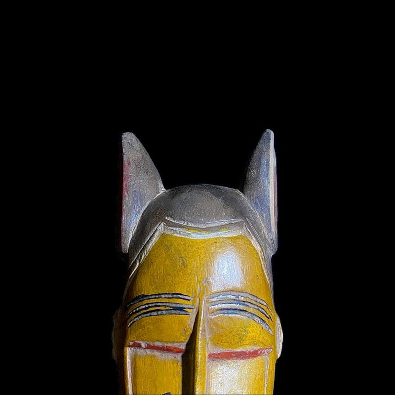 antique wall african mask Traditional vintage art tribal one piece Home Décor African mask hand carved wooden wall decor tribe guro -8591
