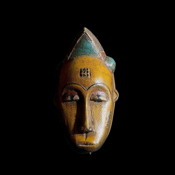 African Face Mask Vintage Hand Carved Wooden Tribal Art Face Mask Guro-8790