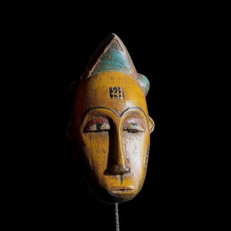 African Face Mask Vintage Hand Carved Wooden Tribal Art Face Mask Guro-8790