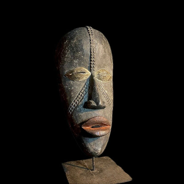 African Tribal Face Mask African dan Ex- French African tribal art Dan Tank-8886