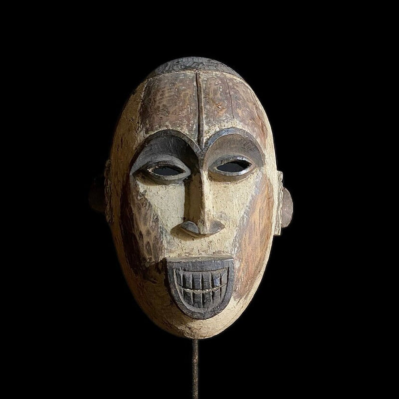 African mask Igbo Mask African Tribal Face Mask Wood Hand Carved Vintage Wall Hanging-8912