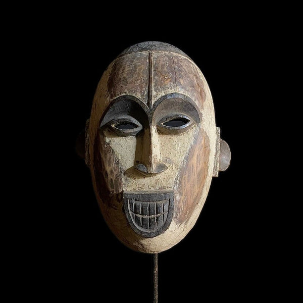 African mask Igbo Mask African Tribal Face Mask Wood Hand Carved Vintage Wall Hanging-8912