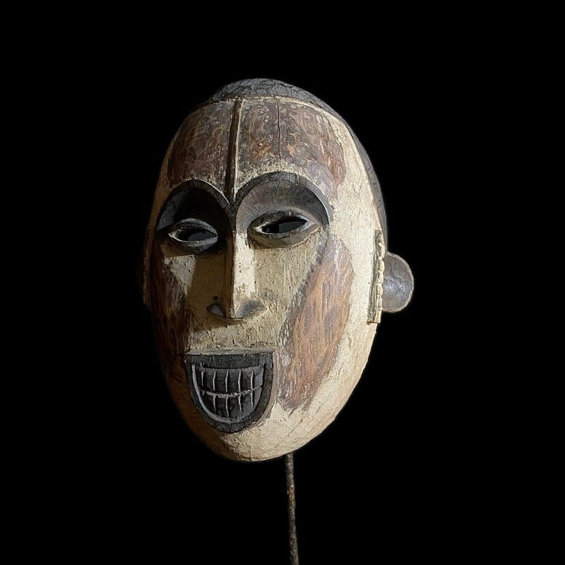 African mask Igbo Mask African Tribal Face Mask Wood Hand Carved Vintage Wall Hanging-8912