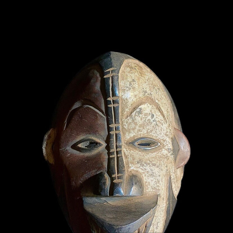 Nigeria african figure Vintage Hand Carved Wooden decor Igbo, Ibo Burkina Faso-8933