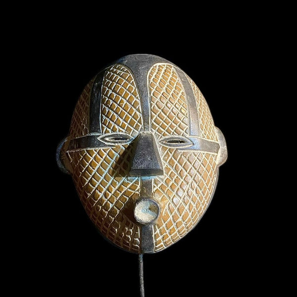 African Mask Tribal Face Mask Wood Hand Wall Hanging Songye Kifwebe Mask-8937