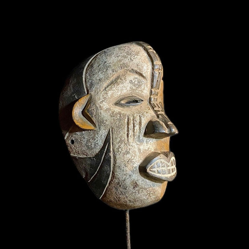 african mask Wall Hanging Mask From Solid Wood Igbo Tribes Vintage Igbo Mask-8938