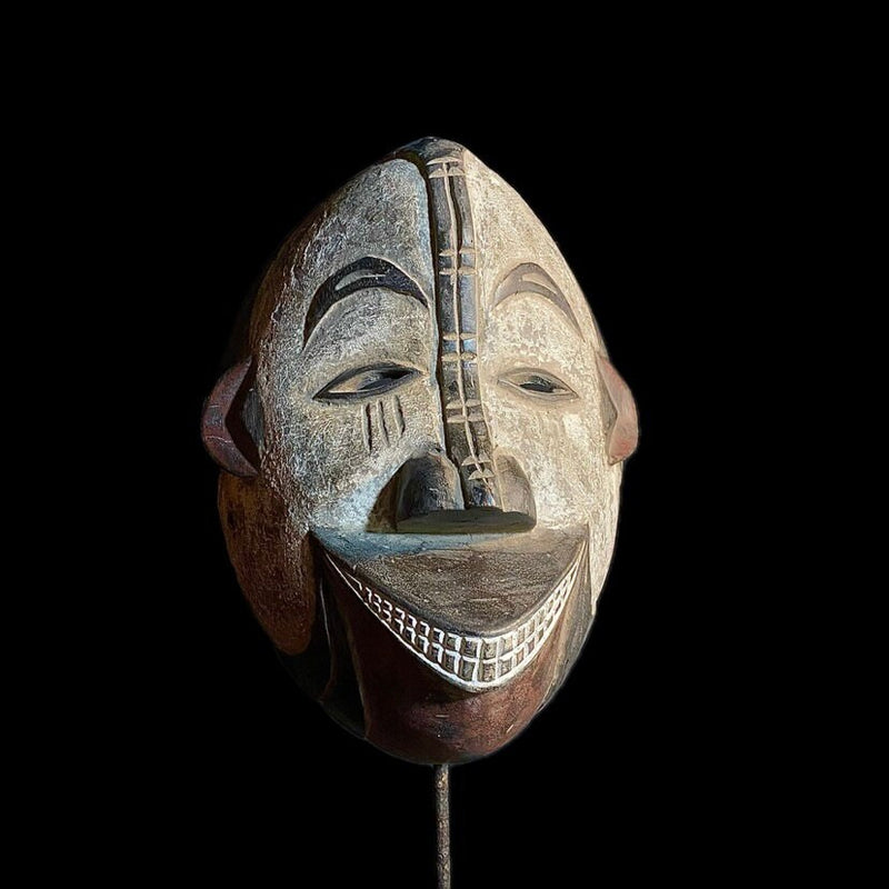 african mask Igbo African Mask Antiques Tribal Art Face Wood Carved Vintage Mask-8940