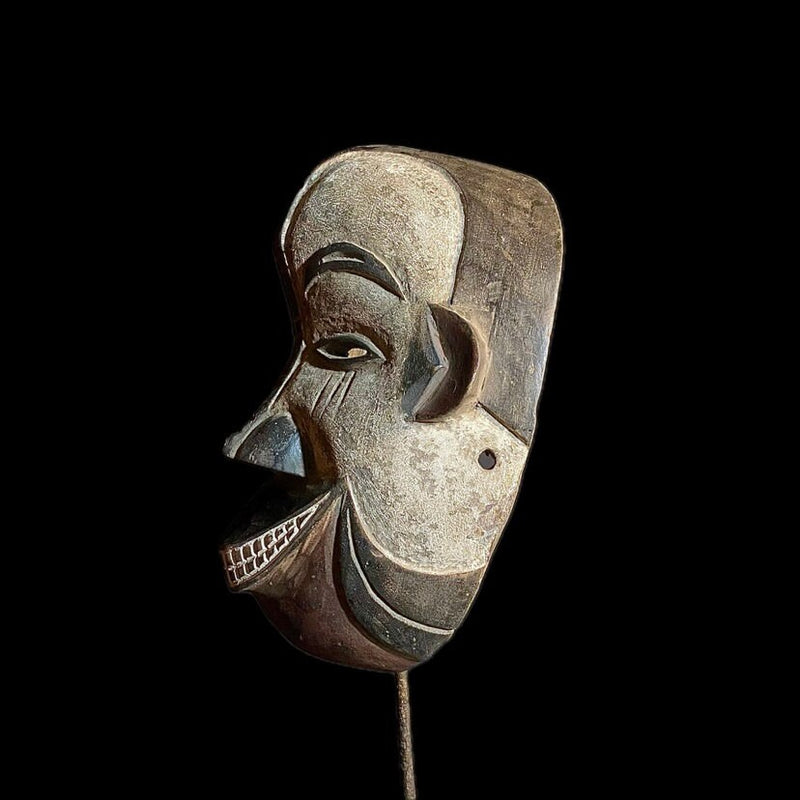 african mask Igbo African Mask Antiques Tribal Art Face Wood Carved Vintage Mask-8940