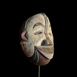 african mask Igbo African Mask Antiques Tribal Art Face Wood Carved Vintage Mask-8940