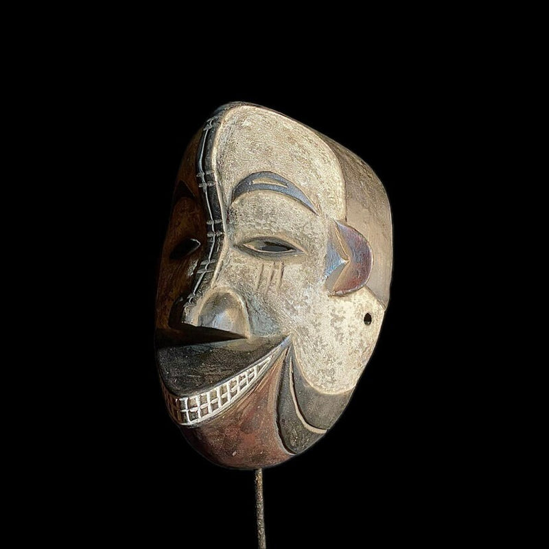 african mask Igbo African Mask Antiques Tribal Art Face Wood Carved Vintage Mask-8940