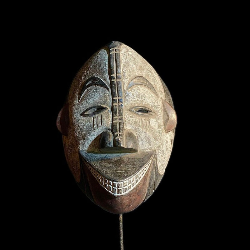 african mask Igbo African Mask Antiques Tribal Art Face Wood Carved Vintage Mask-8940