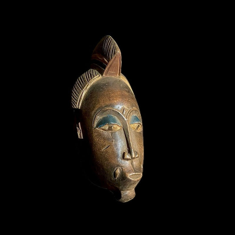 African Mask From The Guru Tribe Tribe Art Vintage Baule Mask Wall Tribal-8992