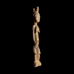 african sculpture Wooden Carved statue tribal wood Figure Ghana Akua Ba Handmade Kasai-9006