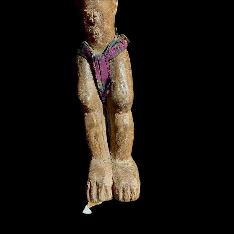 african sculpture Wooden Carved statue tribal wood Figure Ghana Akua Ba Handmade Kasai-9006