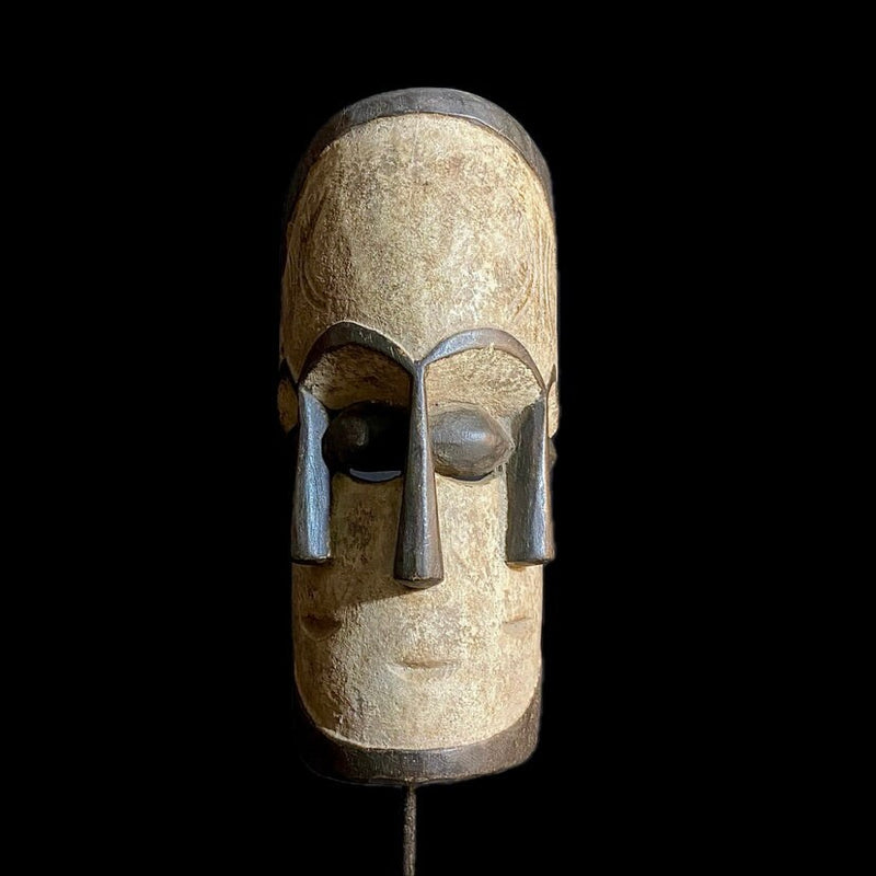 African mask African Tribal Face Mask Wood Triple Lega African Mask Congo Tribal Use-9059