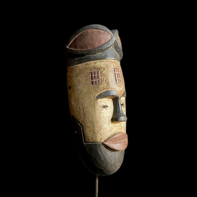 African mask Vintage Hand Carved Wooden Tribal African Art Face Mask African Guro Baule-9062