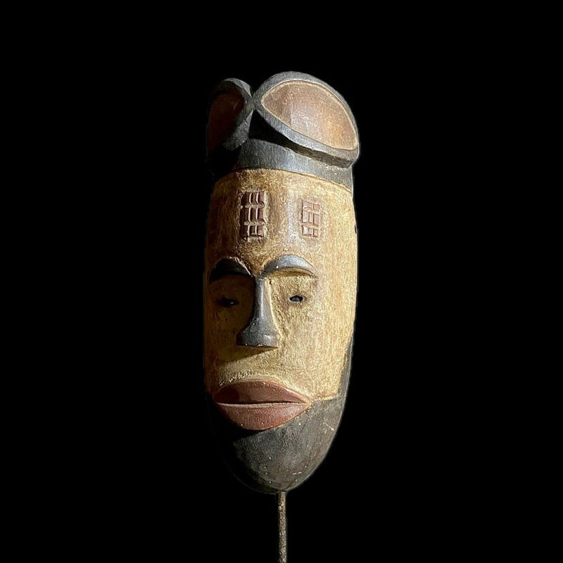 African mask Vintage Hand Carved Wooden Tribal African Art Face Mask African Guro Baule-9062