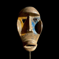 African mask African Tribal Face Mask Wood Hand Carved Vintage Dan Kran Kaogle Mask-9067