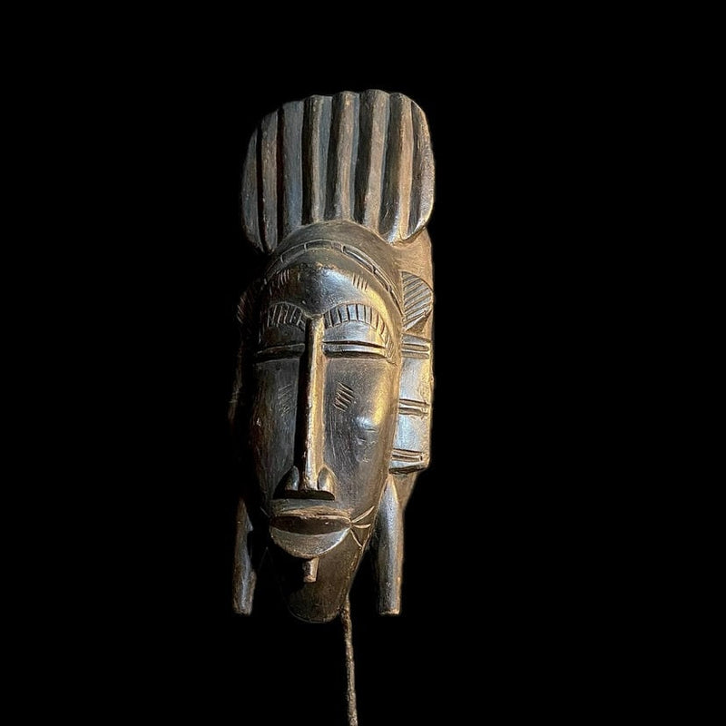 African mask Vintage Hand Carved Wooden Tribal African Art Face Guro Mask Handmade-8887