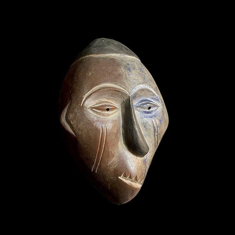 africa wood mask Igbo Wall Hanging Wooden Primitive Art Collectibles Home Decor Masque-8917