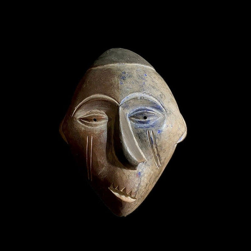 africa wood mask Igbo Wall Hanging Wooden Primitive Art Collectibles Home Decor Masque-8917