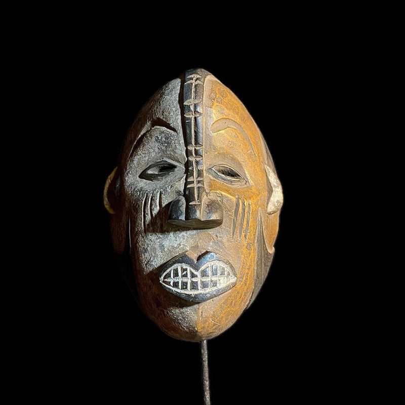 african mask Wall Hanging Mask From Solid Wood Igbo Tribes Vintage Igbo Mask-8938