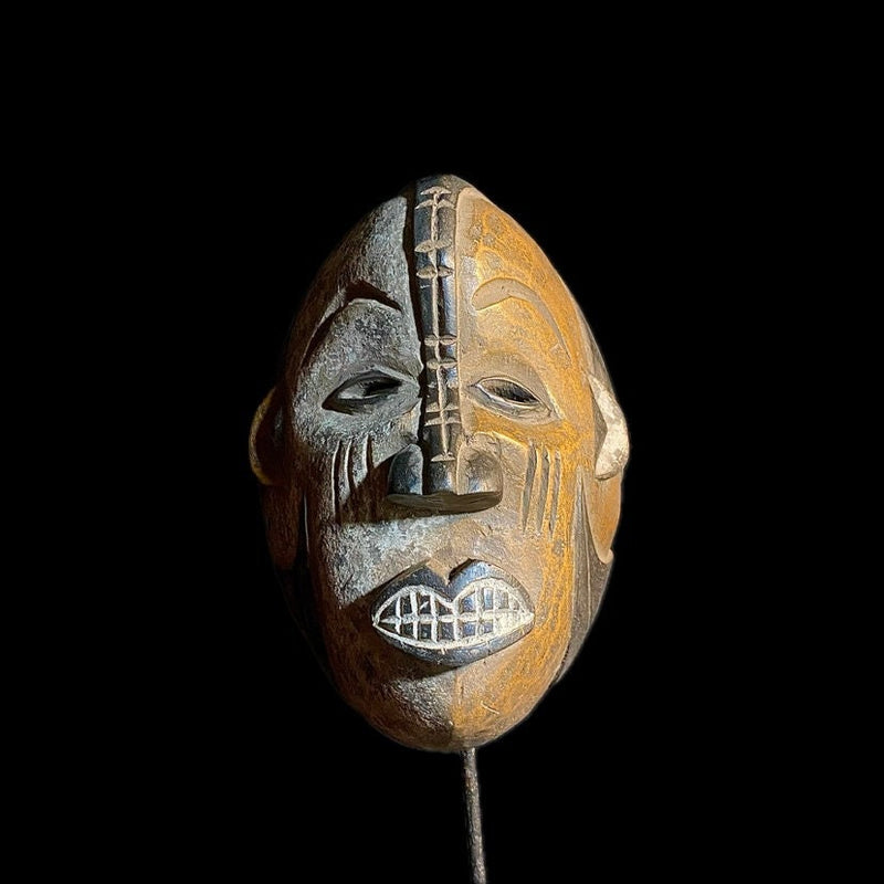 african mask Wall Hanging Mask From Solid Wood Igbo Tribes Vintage Igbo Mask-8938