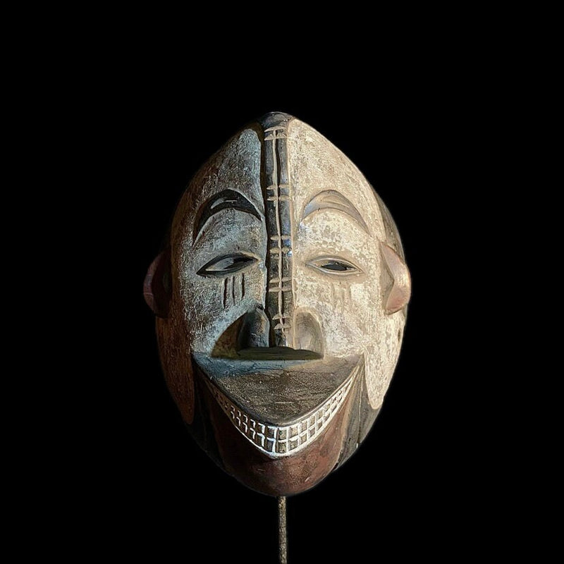 african mask Igbo African Mask Antiques Tribal Art Face Wood Carved Vintage Mask-8940