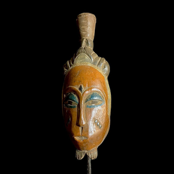 African masks antiques tribal wood mask Face Mask African Art Guro Baule-9165