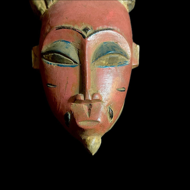 African Mask From The Guru Tribe Tribe Art Vintage Baule Mask Wall Tribal-9166