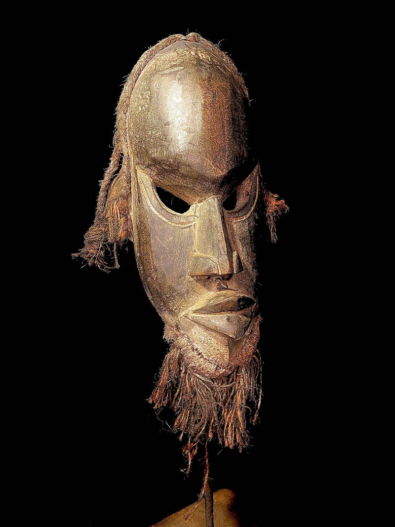 African mask African art Dan Gunye ge Authentic Authentic Antique Hand Carved African-1842