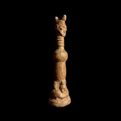 wooden figures primitive African art handcrafted from one piece Statues Ritual fetish Suku sculpture-8997