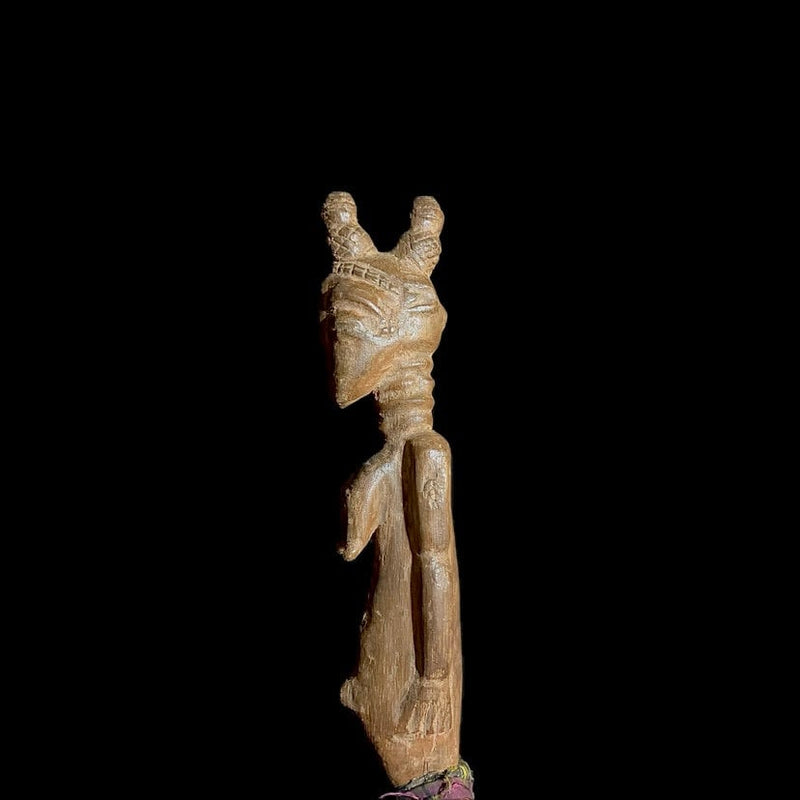 african sculpture Wooden Carved statue tribal wood Figure Ghana Akua Ba Handmade Kasai-9006