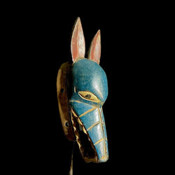 African Mask From Guru Tribe Tribe Art Vintage Baule Mask Wall Tribal-9232