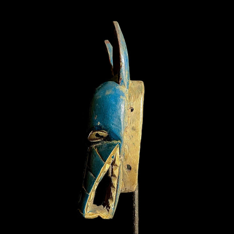 African Mask From Guru Tribe Tribe Art Vintage Baule Mask Wall Tribal-9232