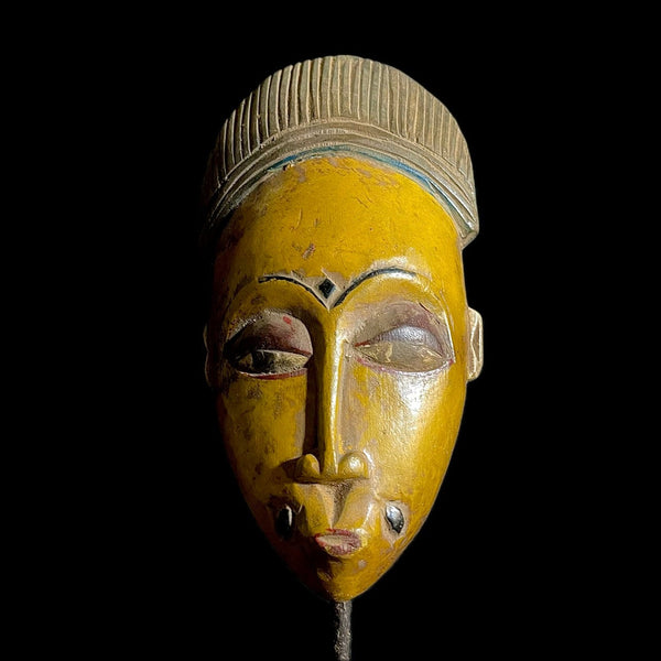 African mask Vintage Hand Carved Wooden Tribal African Art Face Guro Mask Handmade-9239