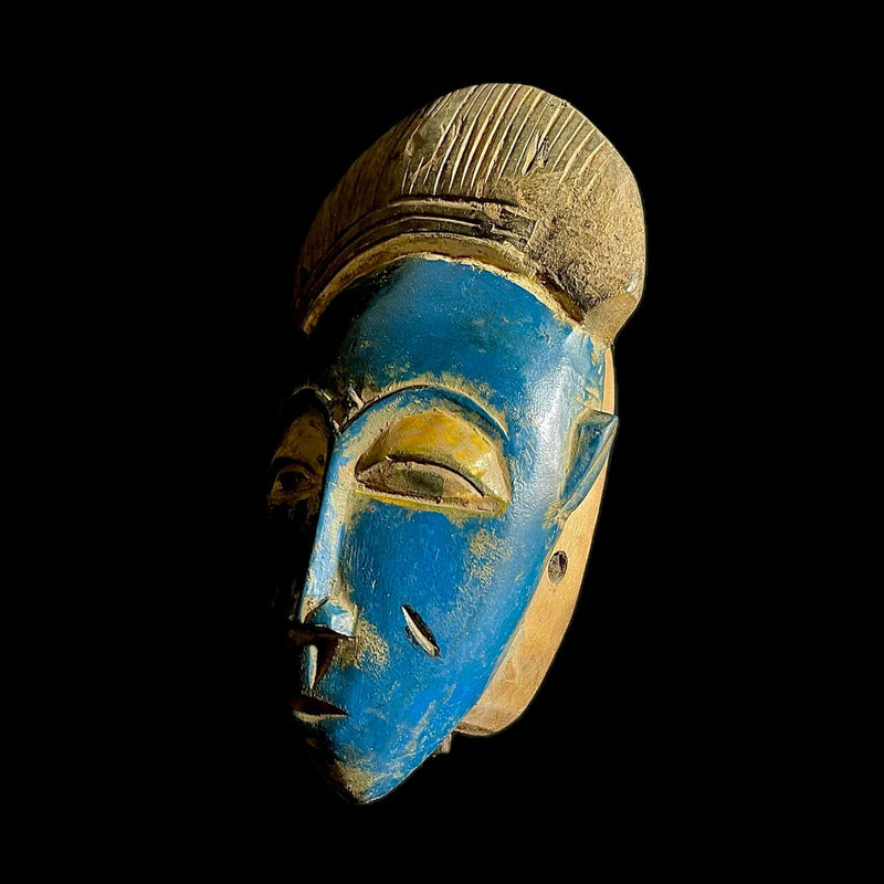 African Mask From The Guru Tribe Tribe Art Vintage Baule Mask Wall Tribal-9241