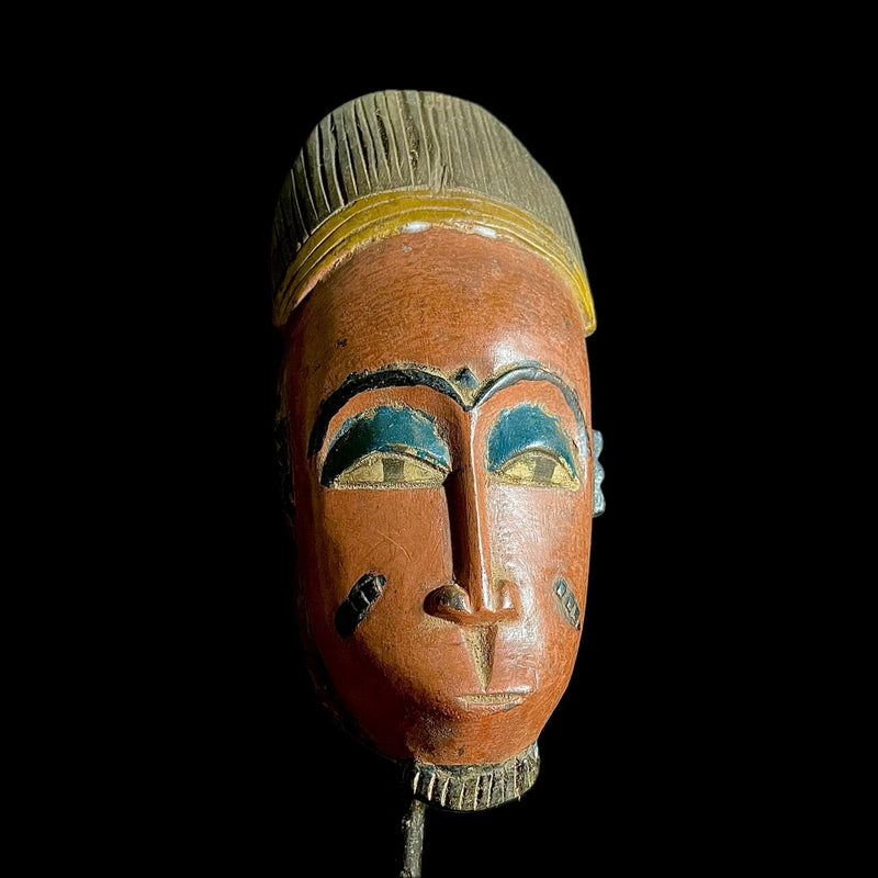 African mask african wood masks hand carved Face Vintage Carved Wood Hanging Guro Masks-9242
