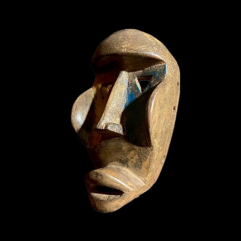 African mask African Tribal Face Mask Wood Hand Carved Vintage Dan Kran Kaogle Mask-9067