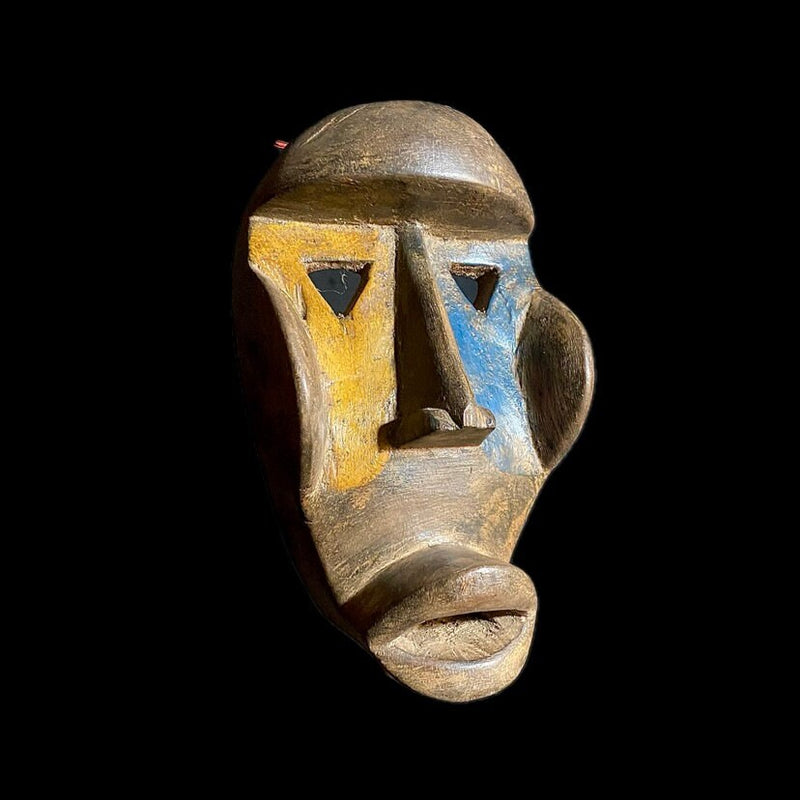 African mask African Tribal Face Mask Wood Hand Carved Vintage Dan Kran Kaogle Mask-9067