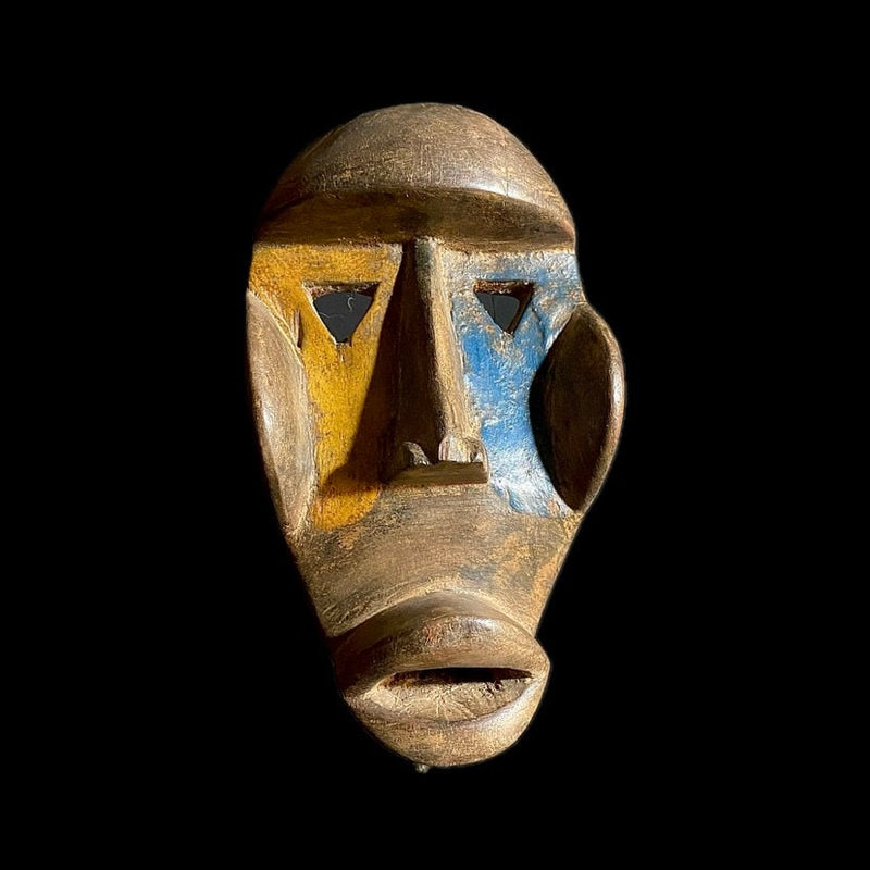 African mask African Tribal Face Mask Wood Hand Carved Vintage Dan Kran Kaogle Mask-9067